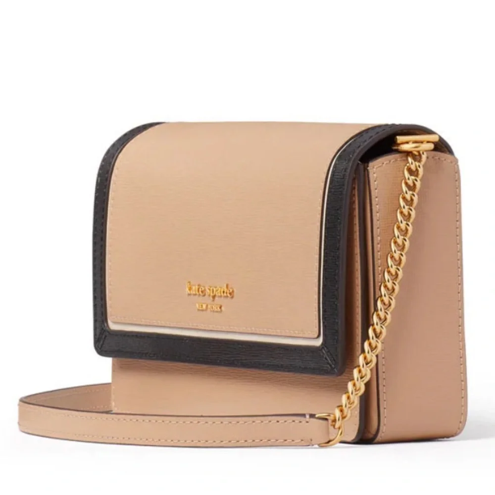 NWT Kate Spade Morgan Colorblocked Flap Chain Wallet